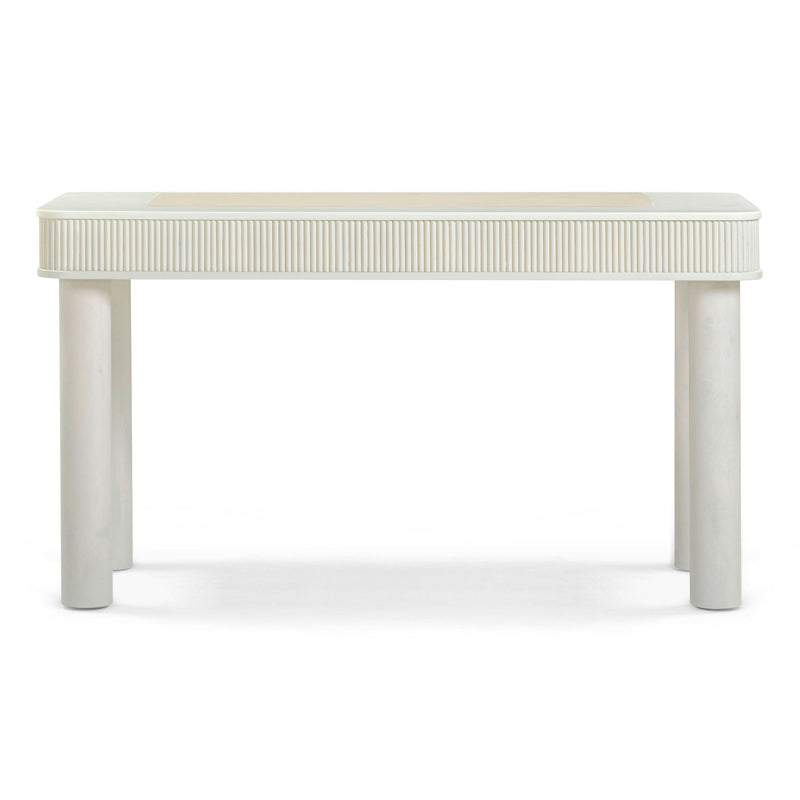 Sarah - Executive Work Desk - Cream - R&R Furniture Gallery (Fountain Valley, CA)
