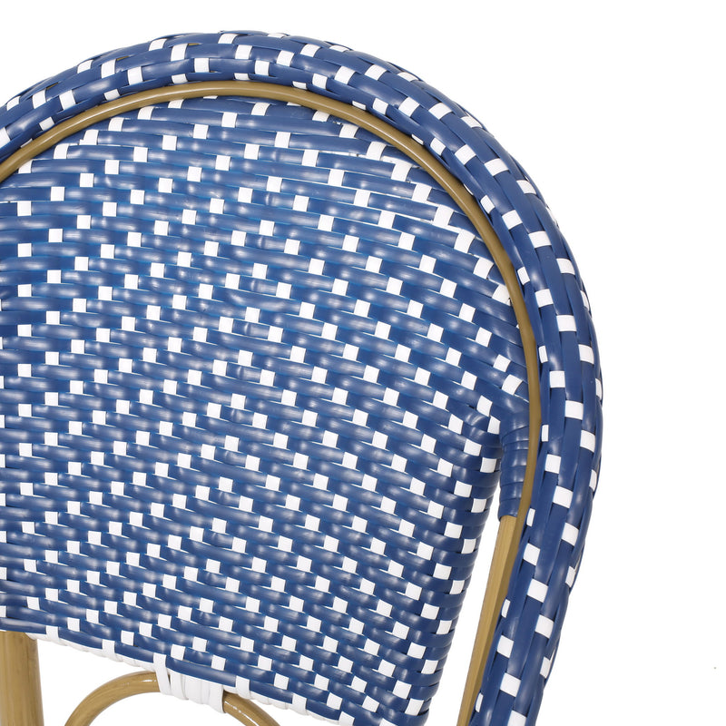 Outdoor Pe Rattan French Barstool Set - R&R Furniture Gallery (Fountain Valley, CA)