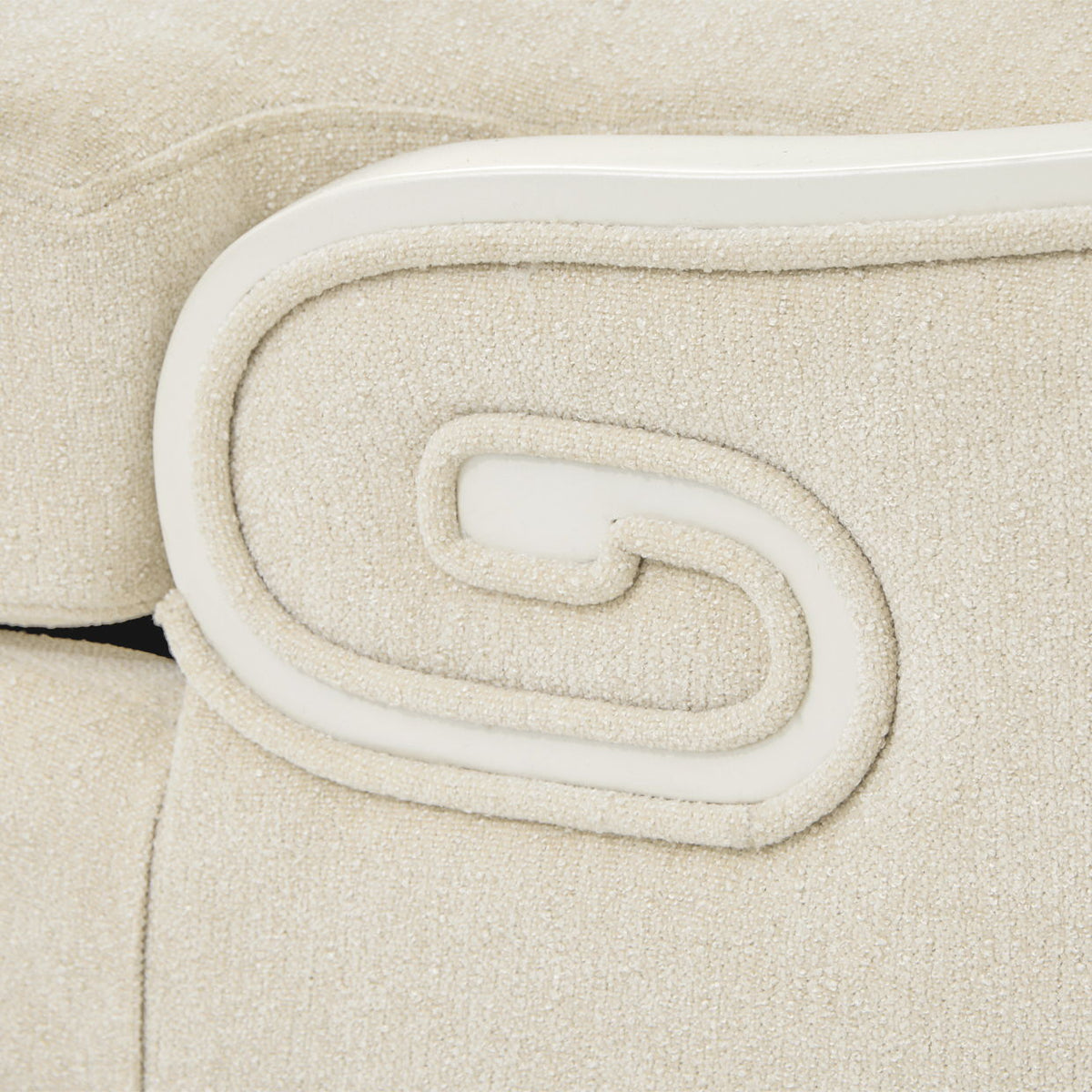 La Marisia - Chenille Chaise - Tranquil / Light Champagne - R&R Furniture Gallery (Fountain Valley, CA)