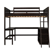 Loft Bed With Shelves With Desk - R&R Furniture Gallery (Fountain Valley, CA)