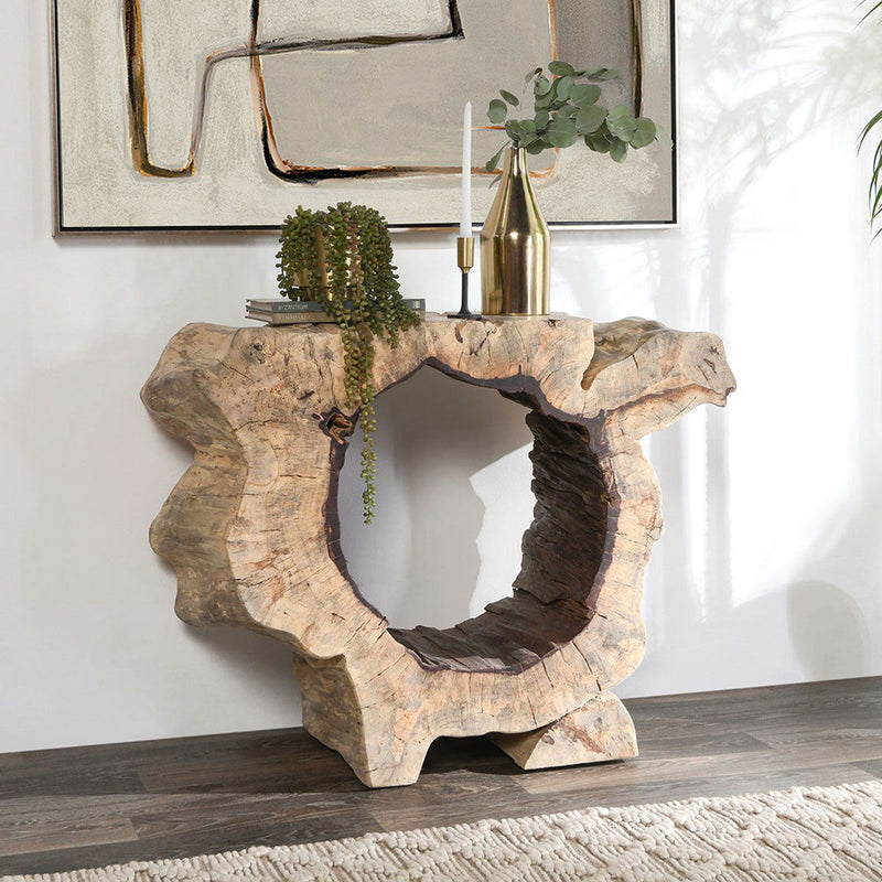 Odette - Console Table - Natural - R&R Furniture Gallery (Fountain Valley, CA)