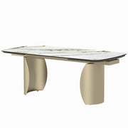 Cora - Dining Table - Ceramic Top & Golden Champange - R&R Furniture Gallery (Fountain Valley, CA)