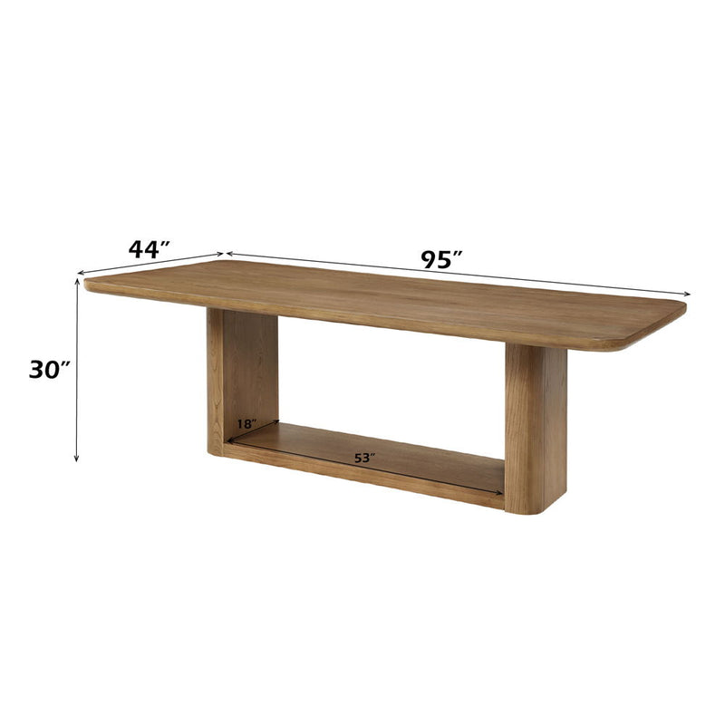Zoey - Dining Table - Oak - R&R Furniture Gallery (Fountain Valley, CA)