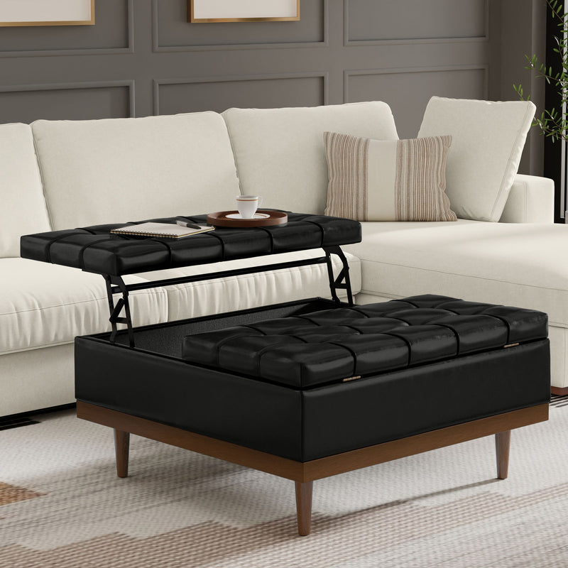 Mariah - Upholstered Lift Top Table Storage Ottoman - R&R Furniture Gallery (Fountain Valley, CA)