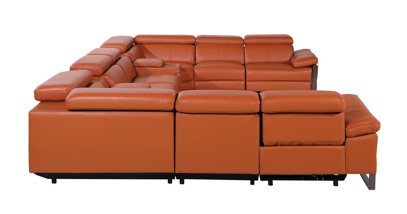 1246 - 10-Piece U-Shaped Modular Power Reclining Sectional With 4 Power Recliners And Power Headrests