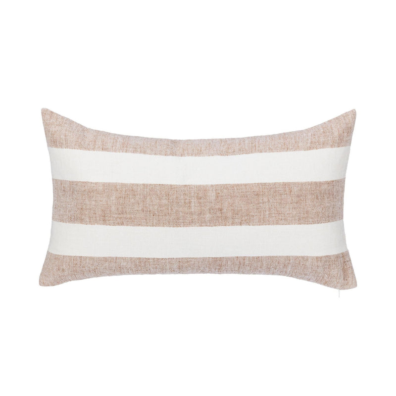 Classic Home Eleanor 14x26 inch natural ivory accent pillow with soft fabric and subtle texture for stylish home decor.
