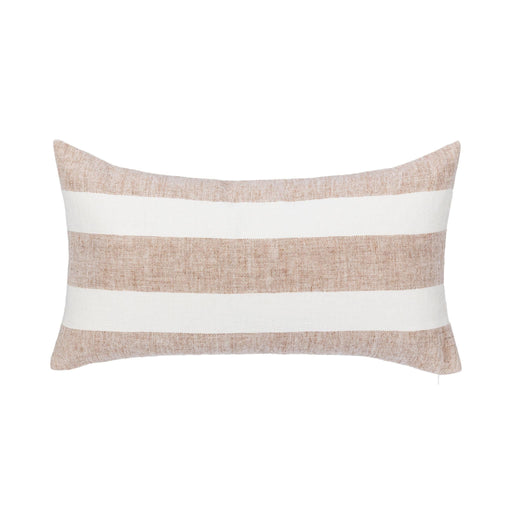 Classic Home Eleanor 14x26 inch natural ivory accent pillow with soft fabric and subtle texture for stylish home decor.