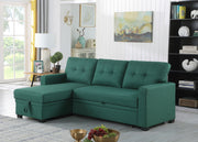 Upholstered Pull Out Sectional Sofa With Chaise - R&R Furniture Gallery (Fountain Valley, CA)