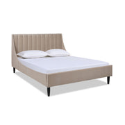 Aspen - Vertical Tufted Modern Headboard Platform Bed Set - R&R Furniture Gallery (Fountain Valley, CA)