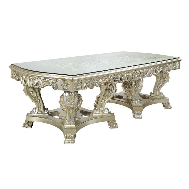 Sorina - Dining Table - Antique Gold - R&R Furniture Gallery (Fountain Valley, CA)