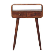 Solid Wood Curved Console Table - R&R Furniture Gallery (Fountain Valley, CA)