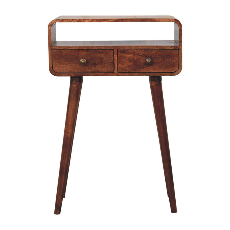 Solid Wood Curved Console Table - R&R Furniture Gallery (Fountain Valley, CA)