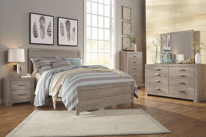 Culverbach - Two Drawer Night Stand - Gray - R&R Furniture Gallery (Fountain Valley, CA)