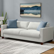 Pop Up Sleeper Sofa For Living Spaces - White - R&R Furniture Gallery (Fountain Valley, CA)