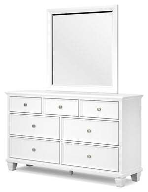 Fortman - Dresser And Mirror - White - R&R Furniture Gallery (Fountain Valley, CA)