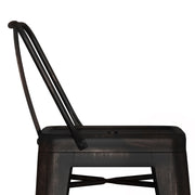 Rayne - Curved Back Metal Stool (Set of 2) - R&R Furniture Gallery (Fountain Valley, CA)