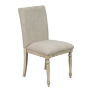 Fiona - Upholstered Dining Chair With Turned Legs (Set of 2) - Light Gray - R&R Furniture Gallery (Fountain Valley, CA)