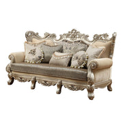Ranita - Sofa With 7 Pillows - Fabric & Champagne - R&R Furniture Gallery (Fountain Valley, CA)
