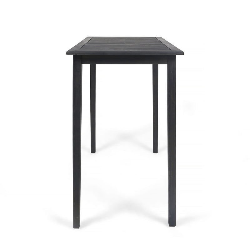Outdoor Minimalist Acacia Wood Rectangle Bar Table - R&R Furniture Gallery (Fountain Valley, CA)
