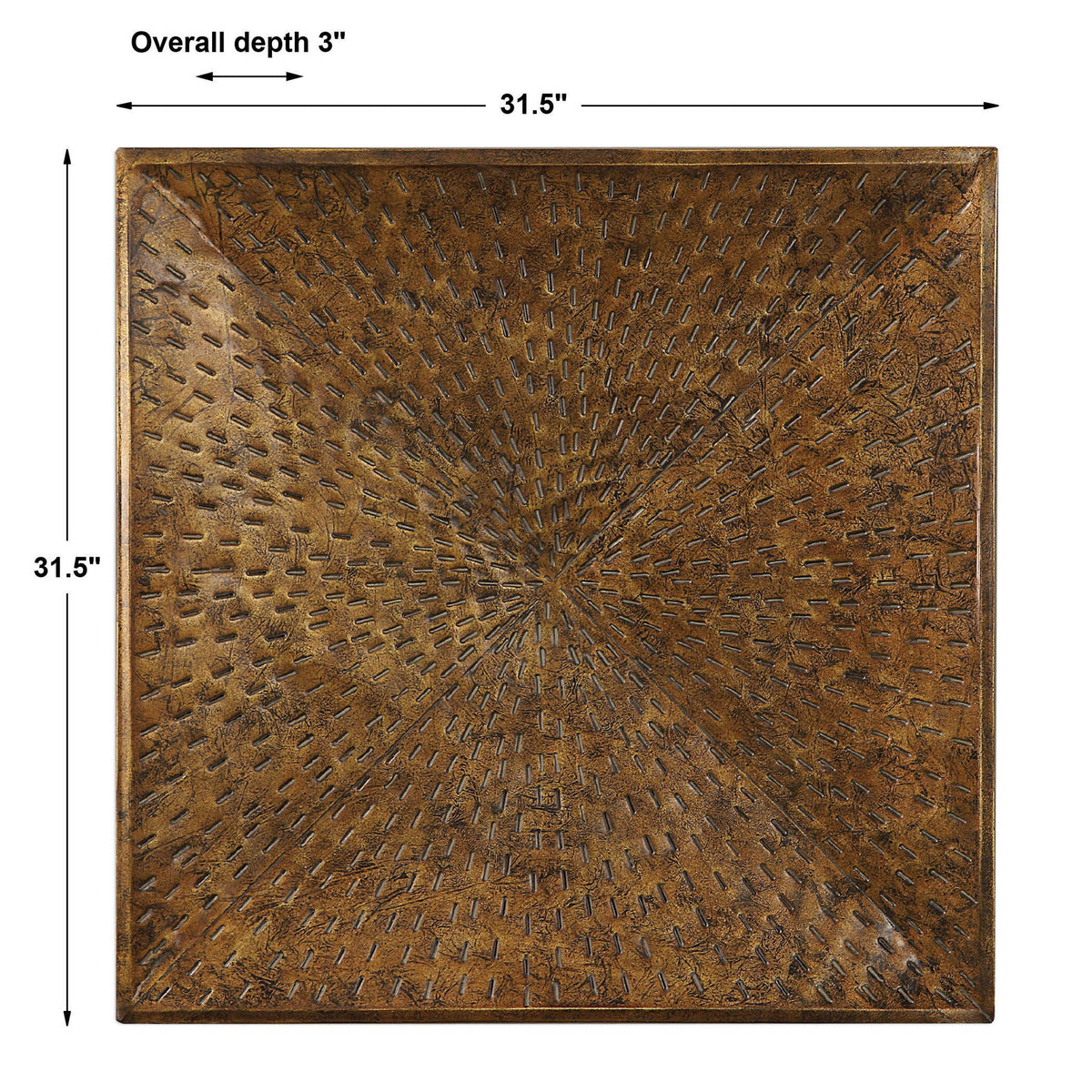 Antiqued bronze Blaise wall art by Uttermost, decorative wall decor with intricate design for elegant home styling.