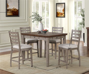 Counter Height 2 Tone 4 Drawer Dining Table - Gray - R&R Furniture Gallery (Fountain Valley, CA)
