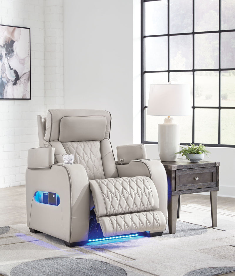 Boyington - Power Recliner/Adj Headrest - R&R Furniture Gallery (Fountain Valley, CA)