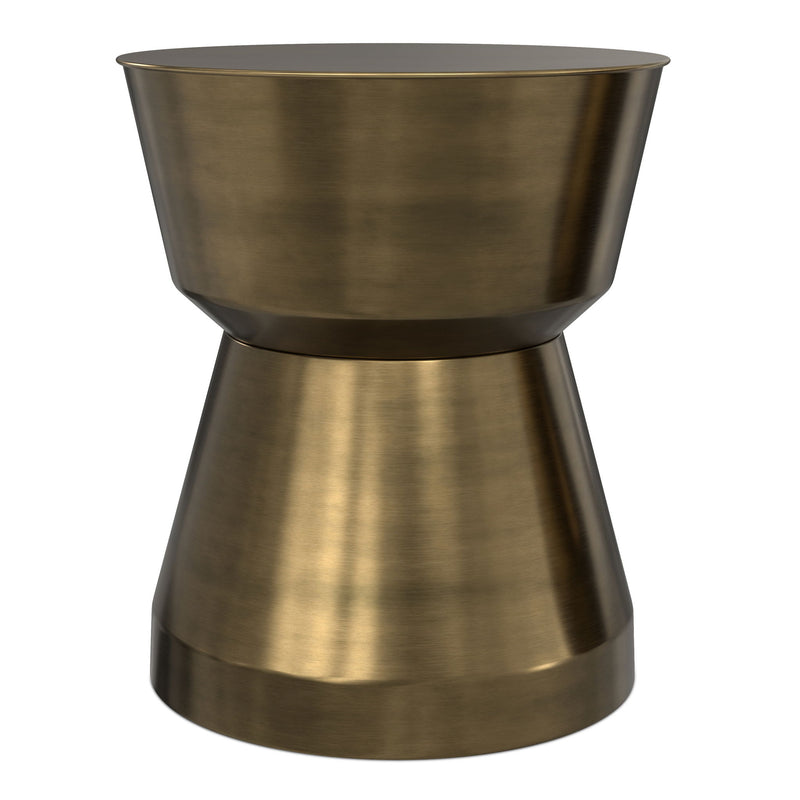 Allegra - Side Table - Antique Brass - R&R Furniture Gallery (Fountain Valley, CA)