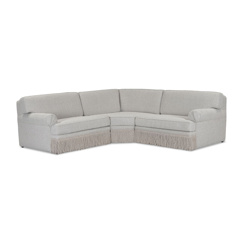 Yvette - 3-Piece Performance Boucle L-Sectional - Warm Gray - R&R Furniture Gallery (Fountain Valley, CA)