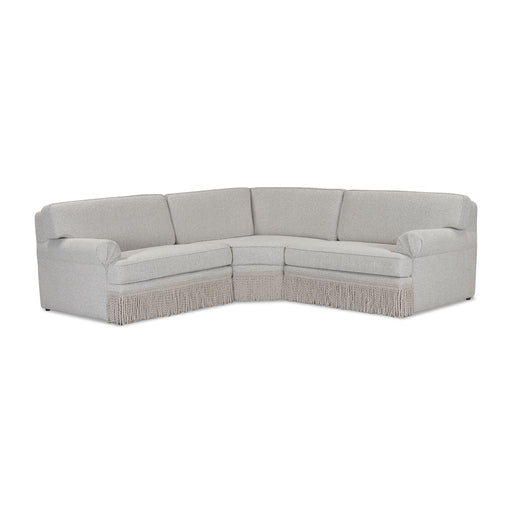 Yvette - 3-Piece Performance Boucle L-Sectional - Warm Gray - R&R Furniture Gallery (Fountain Valley, CA)