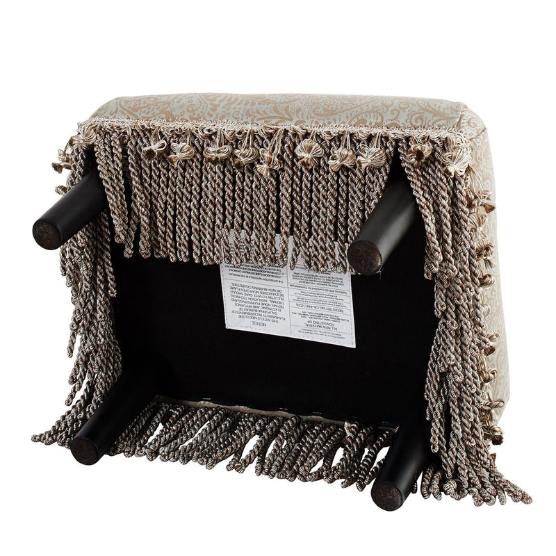 Fiona - Handcrafted Accent Footstool Ottoman - R&R Furniture Gallery (Fountain Valley, CA)