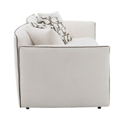 Yolanda - Sofa With 4 Pillows - Beige Chenille - R&R Furniture Gallery (Fountain Valley, CA)
