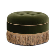 Yolanda - Round Upholstered Accent Ottoman - R&R Furniture Gallery (Fountain Valley, CA)