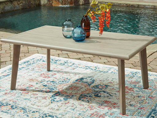 Cliff Trails - Rectangle Dining Table With Umbrella Option - Beige - R&R Furniture Gallery (Fountain Valley, CA)