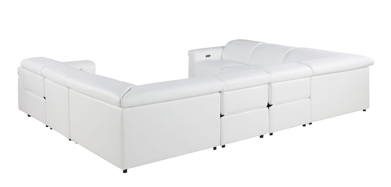 1126 - 8-Piece U-Shaped Sectional Sofa In With 4 Power Recliners & Power Headrests