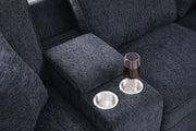 Lily - Sectional Sofa With Ottoman - Black - R&R Furniture Gallery (Fountain Valley, CA)