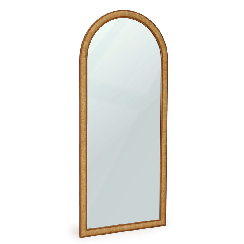 Arch - Raffia Contract-Grade Floor Mirror - Natural - R&R Furniture Gallery (Fountain Valley, CA)