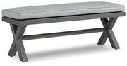 Elite Park - Bench With Cushion - Gray - R&R Furniture Gallery (Fountain Valley, CA)