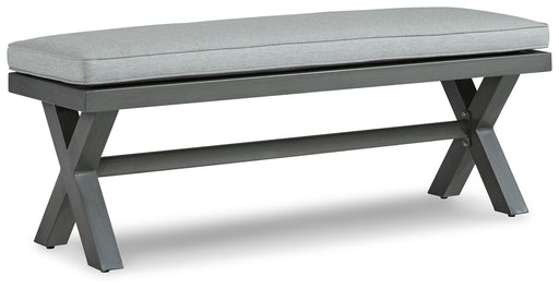 Elite Park - Bench With Cushion - Gray - R&R Furniture Gallery (Fountain Valley, CA)