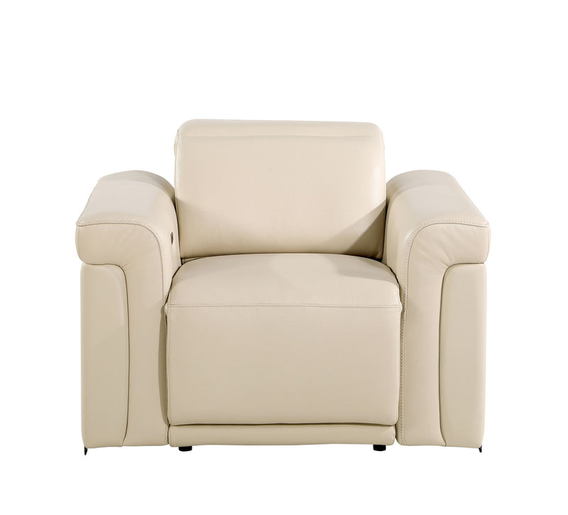 1126 - Top Grain Power Reclining Italian Leather Chair - R&R Furniture Gallery (Fountain Valley, CA)
