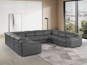 1116 - 8-Piece U-Shaped Sectional Sofa In With 4 Power Recliners & Power Headrests - R&R Furniture Gallery (Fountain Valley, CA)
