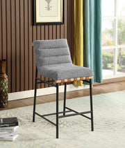 Lahni - 17" Boucle Fabric Counter Height Chair - R&R Furniture Gallery (Fountain Valley, CA)