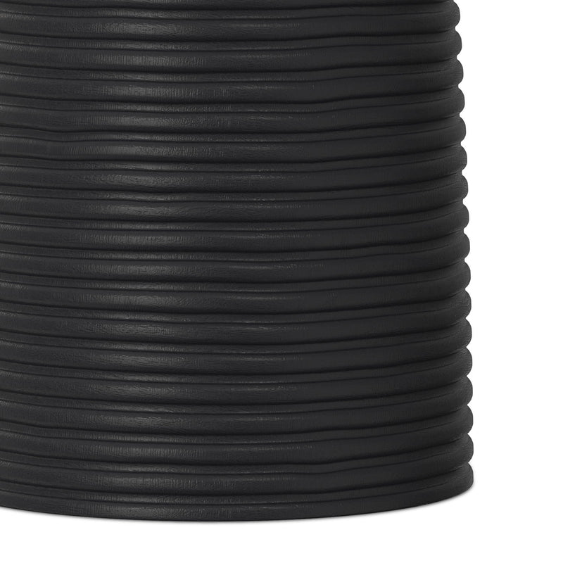 Boyd - Ribbed Accent Table - Black - R&R Furniture Gallery (Fountain Valley, CA)