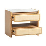 Paige - 2-Drawer Nightstand - Natural Oak - R&R Furniture Gallery (Fountain Valley, CA)