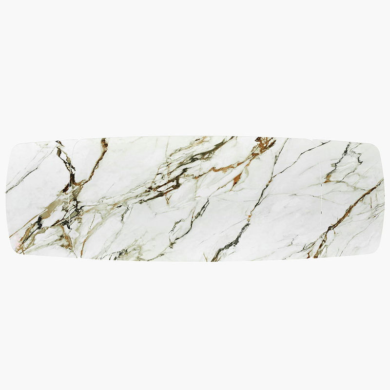 Cora - Dining Table - Ceramic Top & Golden Champange - R&R Furniture Gallery (Fountain Valley, CA)