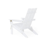 Noble House Aurascape outdoor foldable Adirondack arm chair in weather-resistant material, featuring a comfortable slatted design.