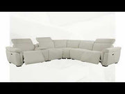 Dayana - Power Motion Sectional Sofa - Beige Boucle - R&R Furniture Gallery (Fountain Valley, CA)