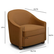 Cettie - Performance Velvet Accent Chair - R&R Furniture Gallery (Fountain Valley, CA)