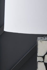 Macaria - Marble Table Lamp - White / Black - R&R Furniture Gallery (Fountain Valley, CA)