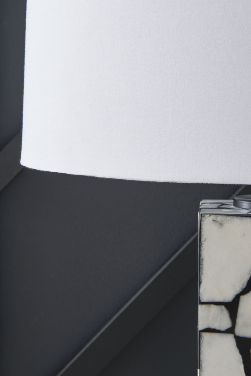 Macaria - Marble Table Lamp - White / Black - R&R Furniture Gallery (Fountain Valley, CA)