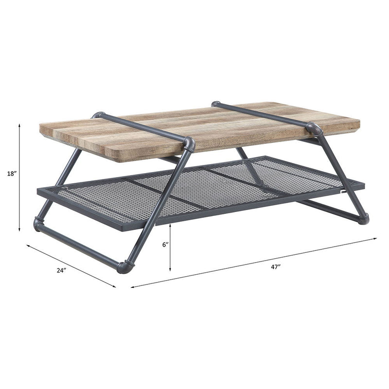 Brantley - Coffee Table - Oak & Sandy Gray - R&R Furniture Gallery (Fountain Valley, CA)